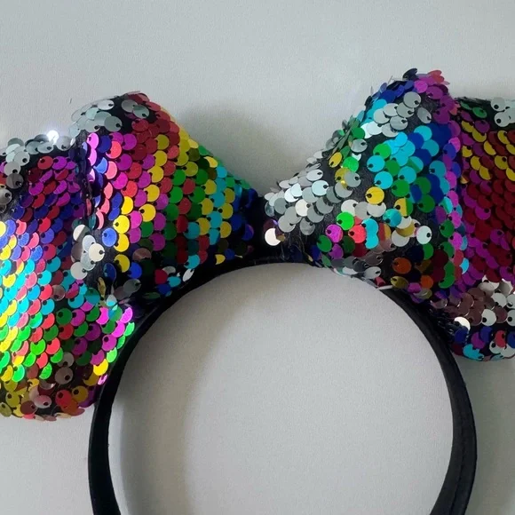 Disney Sequined Minnie Mouse Ears Headband - Picture 3 of 6